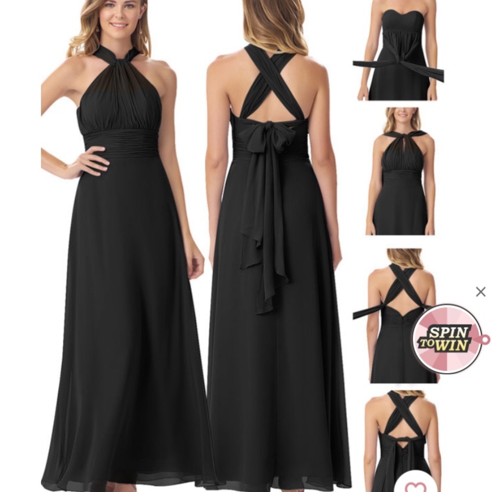 Azazie Fifi Dress Black Size A10